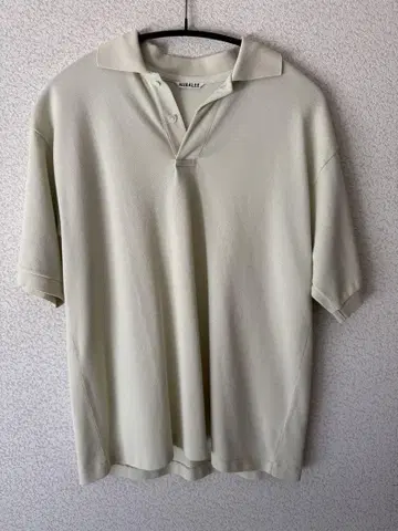 AURALEE PIMA COTTON HEAVY PIQUE POLO
