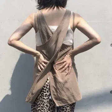 Steven Alan BACK CROSS NO-SLEEVE BLOUSE
