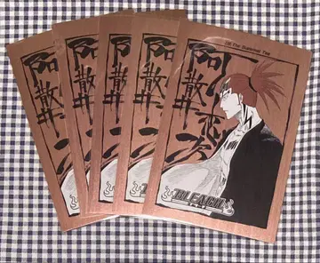 BLEACH 아바라이 렌지 문짝 그림 엽서 5점