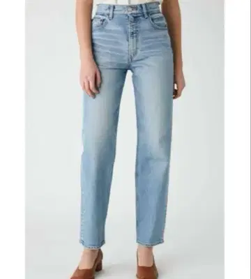 moussy 스트레이트 데님 25인치 라이트 블루