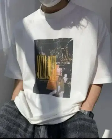빅 실루엣 빈티지 가공 락 T셔츠