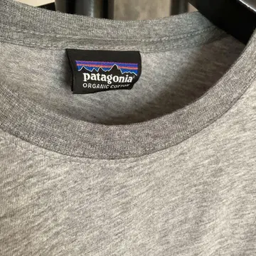 patagonia 오가닉 코튼 티셔츠 M 그레이