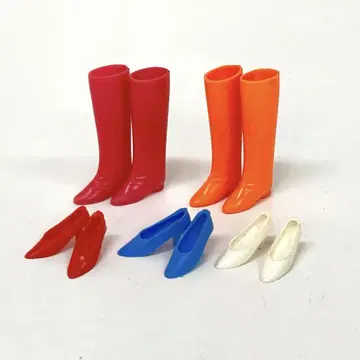 g276- 초대 리카짱 부츠 하이힐 초레어 핑크 오렌지 신발