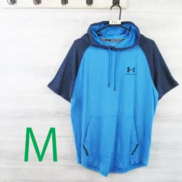 언더아머 <프론트 포켓 반팔 후드티> M0832s