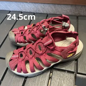 KEEN 아웃도어 샌들 빨간색 24.5cm