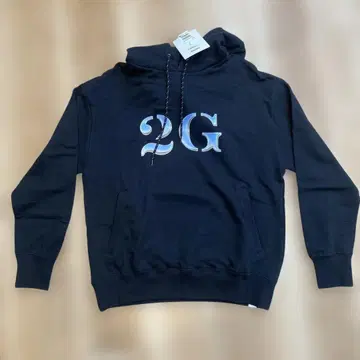 2G 로고 프린트 블랙 맨투맨 S 사이즈