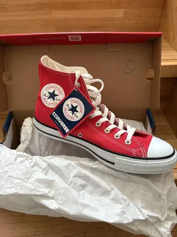 CONVERSE ALL STAR 레드 하이컷 스니커즈