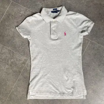 랄프 로렌 반팔 피케 셔츠 그레이 XS