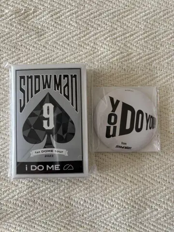 미개봉 새상품 SnowMan iDO ME 굿즈 트럼프 & 캔뱃지 세트