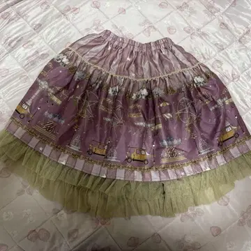 PUTUMAYO 서커스 패턴 스커트 핑크