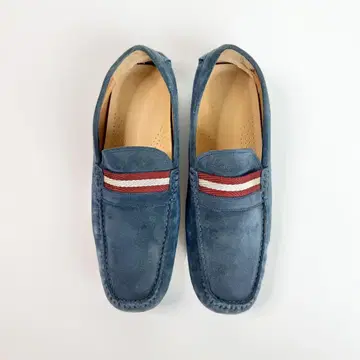 BALLY 발리 스웨이드 드라이빙 슈즈 블루 C453