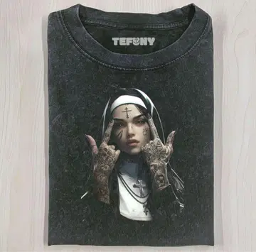 [미사용 새상품] TEFUNY THE SINFUL NUNS T-SHIRT