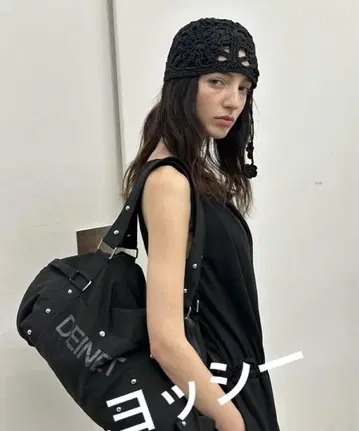 Deinet 블랙 보스턴 백 토트백 요가 대용량