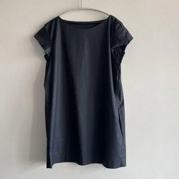 GALERIE VIE 갤러리 비 튜닉 반팔 상의 블랙