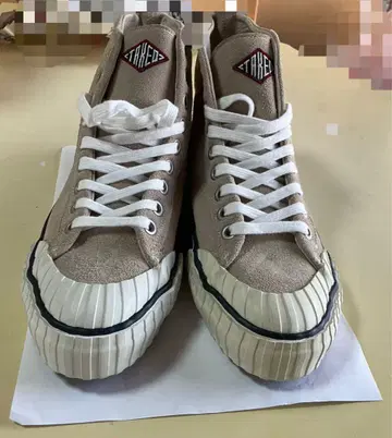 US Keds 베이지 스웨이드 하이컷 스니커즈