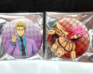 JOJO WORLD Quizzes 글리터 캔뱃지 요시카게 키라+디아볼로