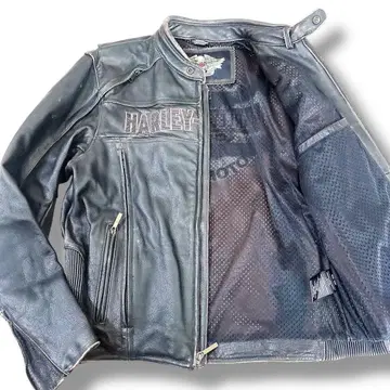 HARLEY-DAVIDSON 빈티지 가공 싱글 가죽 자켓