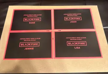 BLACKPINK 엽서 일본 데뷔 릴리스 이벤트 4매 세트