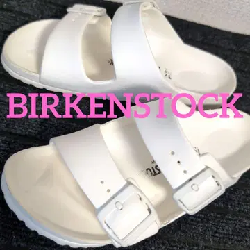 ek34 BIRKENSTOCK 화이트 애리조나 비치 샌들 24cm