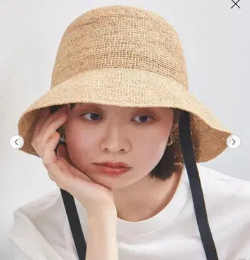 UNITED ARROWS RFA 리본 햇 UV 밀짚모자 UV 컷