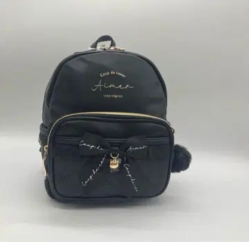 Aimer 블랙 백팩 리본 포함