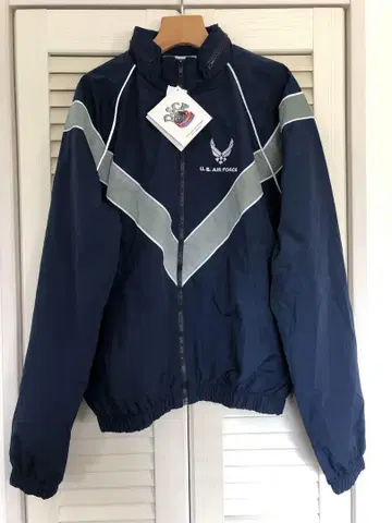 U.S. AIR FORCE 택 포함 나일론 자켓 네이비