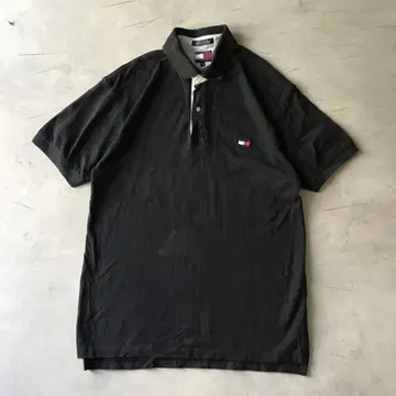 TOMMY HILFIGER 타미힐피거 피케 셔츠 블랙