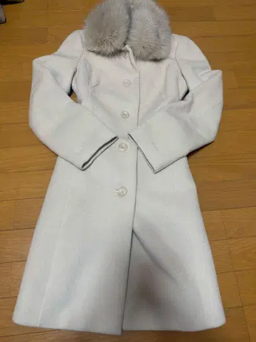 ketty luxury 화이트 퍼 코트