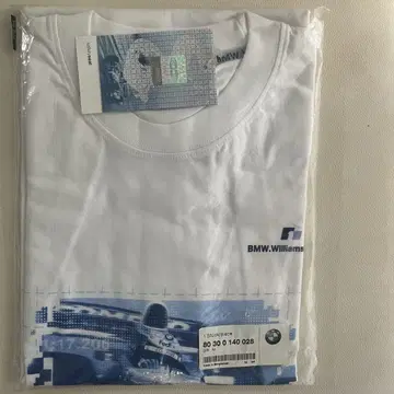 BMW williams F1 Team 프린트 티셔츠 미사용 새상품