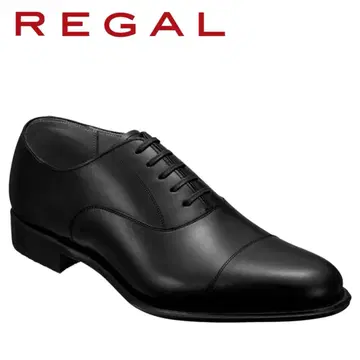 [컨디션 최상] REGAL 매장 한정 비즈니스 슈즈 스트레이트 팁 블랙