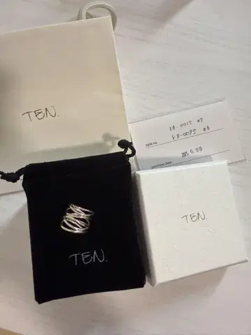 [새상품] TEN. line wrap ring 7호 반지 실버 925
