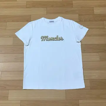 새상품급 최신 Moncler 여성용 L 화이트 티셔츠 4S496