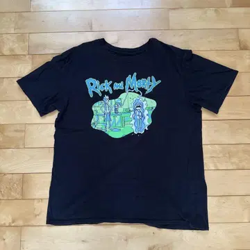 Rick and Morty 티셔츠 블랙 L 사이즈