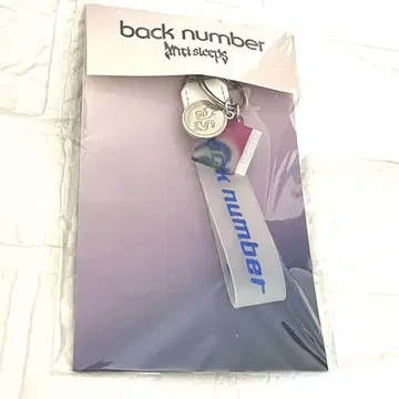 back number POP-UP STORE 한정 스트랩 키링