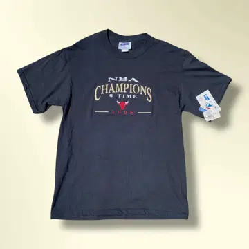 90년대 데드스탁 NBA 시카고 불스 프린트 티셔츠 M