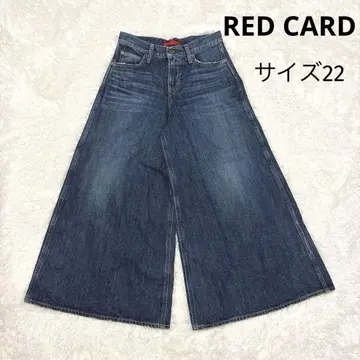 RED CARD 레드카드 데님 와이드 팬츠 사이즈 22 일본제