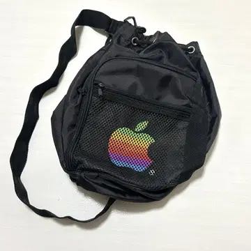 Apple Computer 레인보우 로고 숄더백 냅색