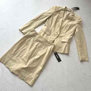 미사용 새상품 다나캐란 DKNY 여성용 린넨 셋업 사이즈 4