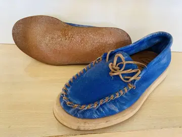 TITO SANDAL California 블루 가죽 데크 슈즈 27cm
