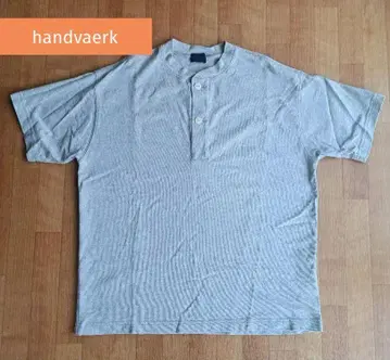 handvaerk 핸드바크 헤비 웨이트 헨리넥 티셔츠 Gray