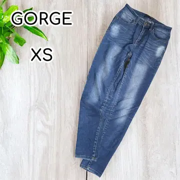 GORGE 스키니 데님 팬츠 청바지 스트레치 색빠짐 XS