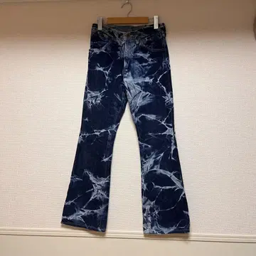 Y2K Wrangler 벨보텀 부츠컷 플레어 데님 90s 타이다이