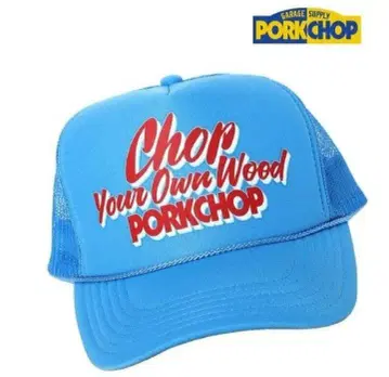 인기 PORKCHOP 프린트 로고 트래커 캡