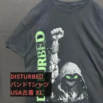 DISTURBED 디스터브드 밴드 티셔츠 USA 구제 의류 XL
