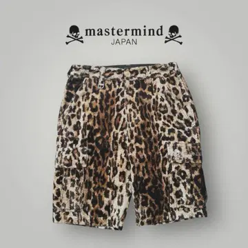 mastermind JAPAN 레오파드 무늬 카고 숏 팬츠
