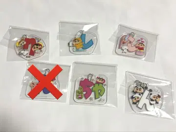 짱구는 못말려(크레용 신짱) 아크릴 키링 5세트
