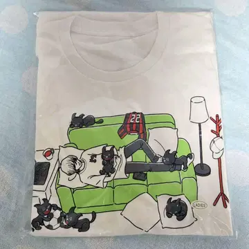 키요 키요 고양이 T셔츠 여성용 화이트