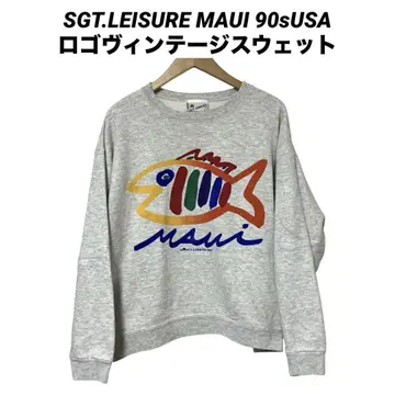 구제 의류 SGT.LEISURE MAUI 90sUSA 로고 빈티지 맨투맨