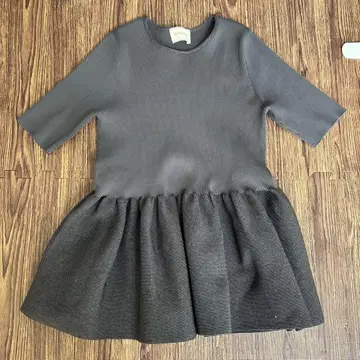 UNITED ARROWS 그레이 반팔 드레스