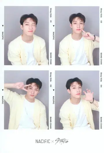 StrayKids 방찬 NACIFIC 콜라보 4CUT 프레임